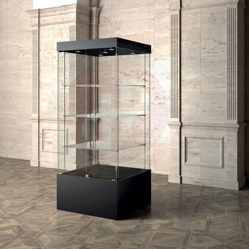 Focus display showcase with top lights  80cm — image 1