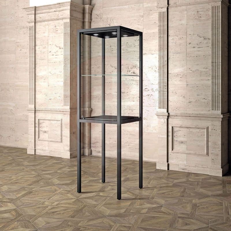 Fouce display showcase with legs and top lights 60cm wide — image 1