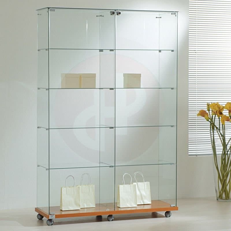 Vfm tower frameless glass showcase 117cm wide — image 1