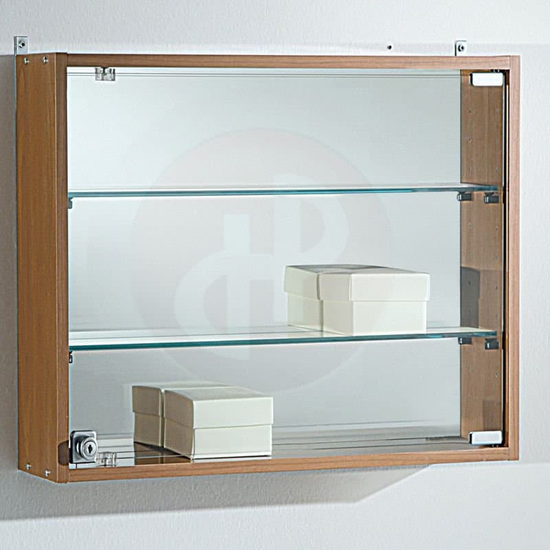 Vfm wall display unit with back mirror 44h x 59cm wide