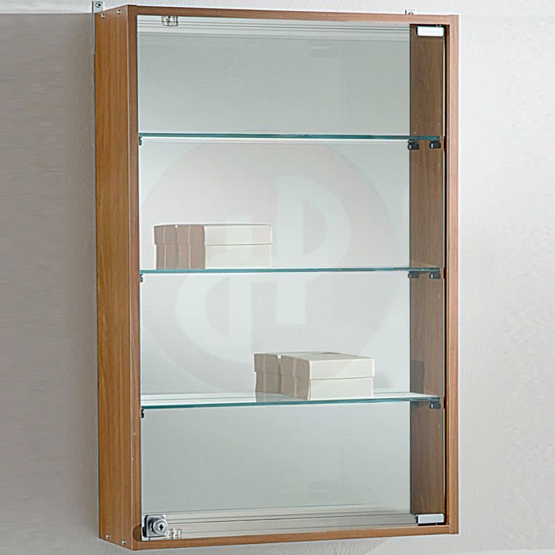 Vfm wall display unit with mirror back 81h x 49cm wide