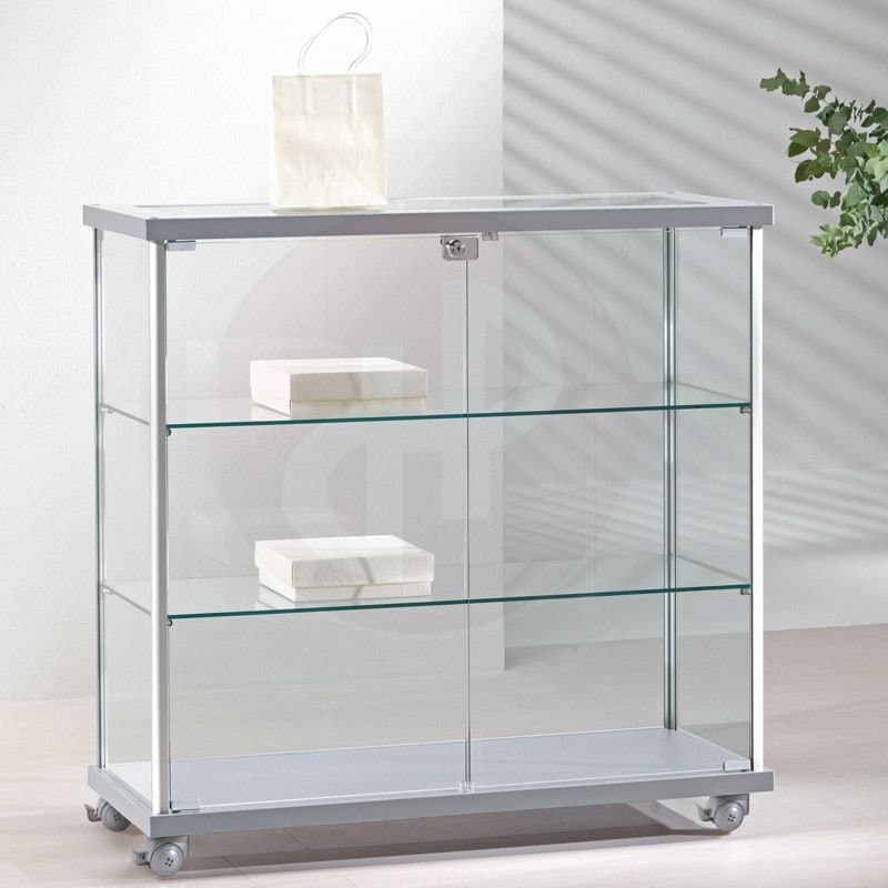 Gems retail display glass counter 93cm wide — image 1