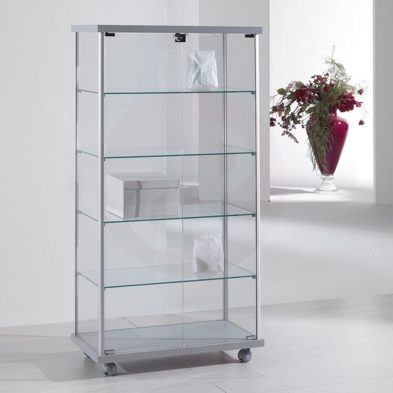 Gems showcase with solid top 141h x 73cm wide
