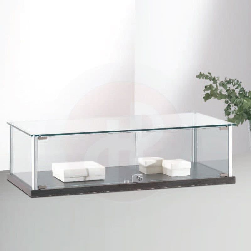 Gems counter top showcase with glass top 160cm wide