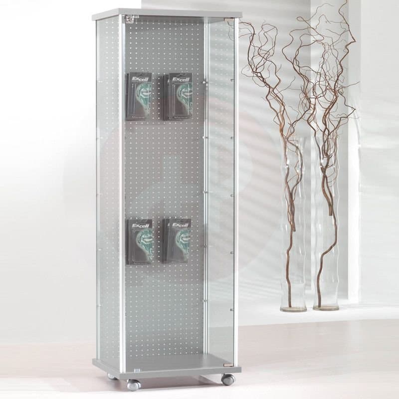 Gems tower showcase with back panell for hooks 53cm wide — image 1