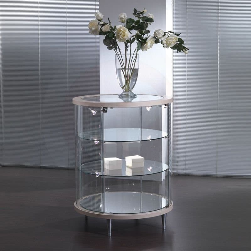 Curved 1 round counter showcase 72cm diameter — image 1