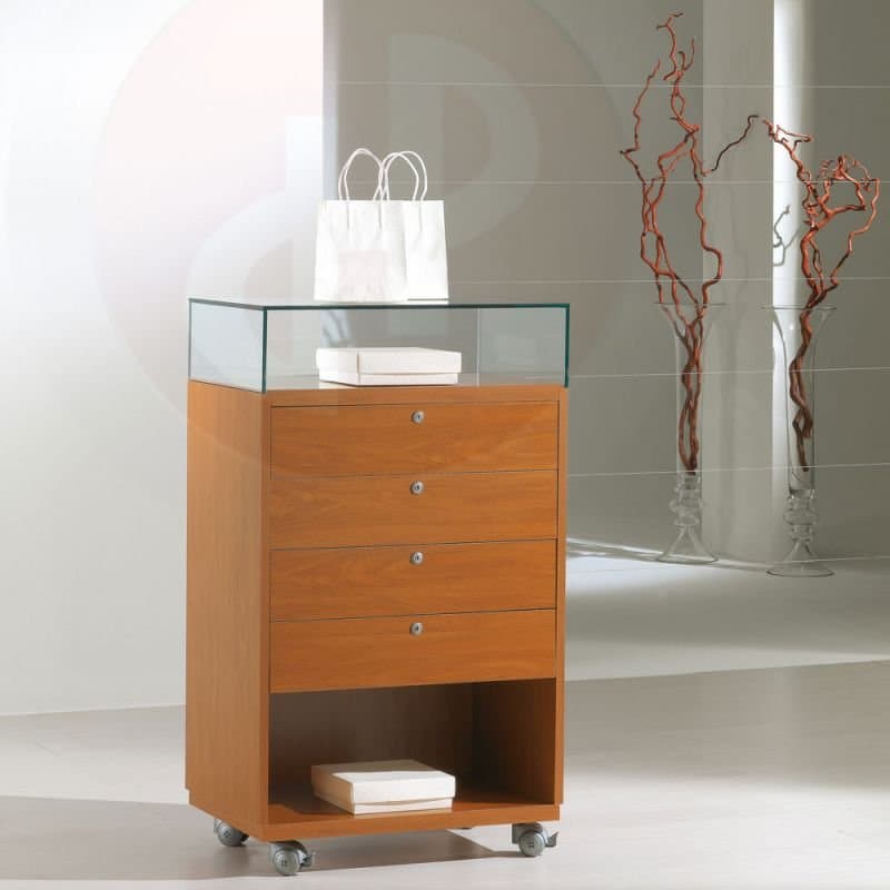 Vfm open glass top counter 62cm wide — image 1