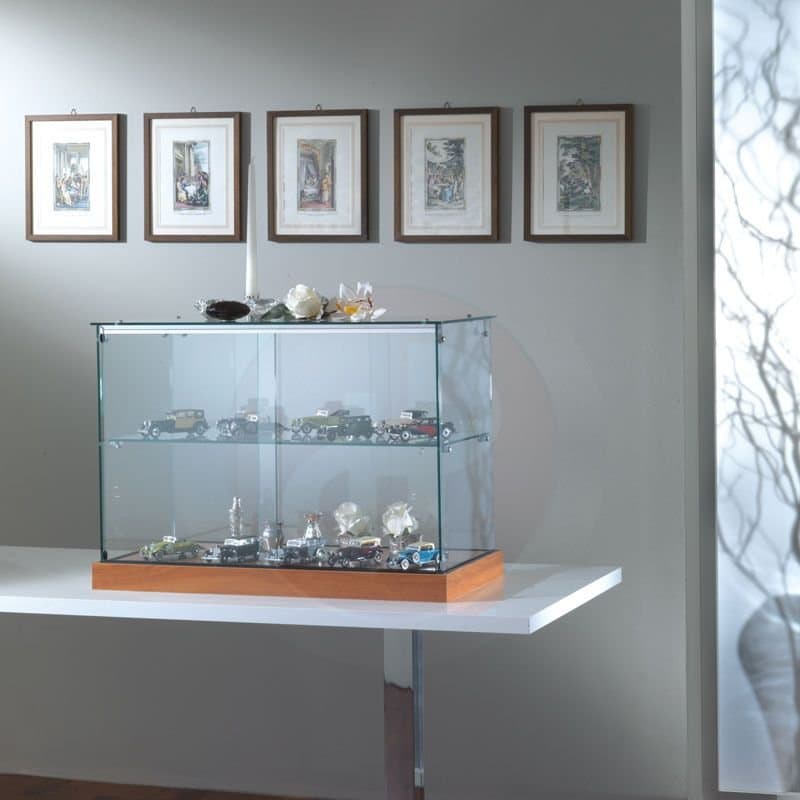 Aqua  table top showcase 71cm wide
