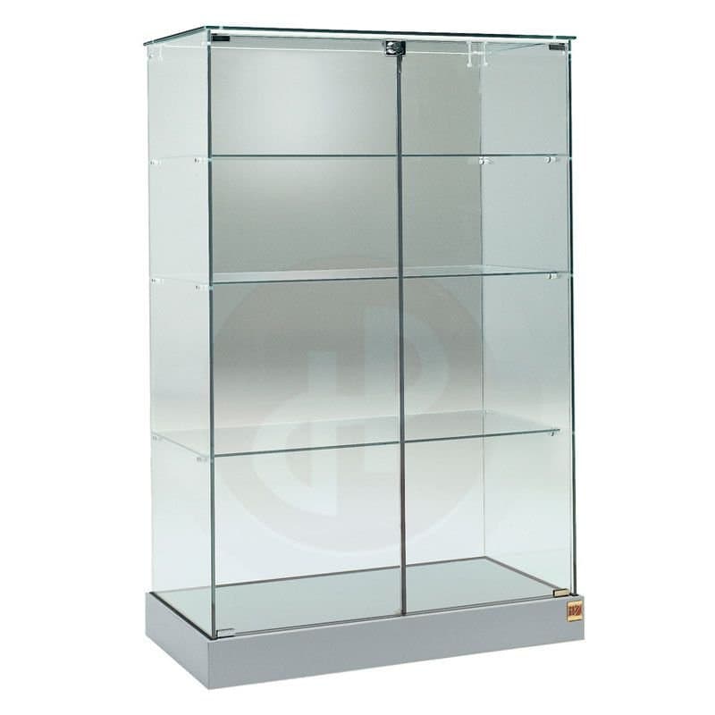 Aqua 140cm h all glass showcase 93cm wide