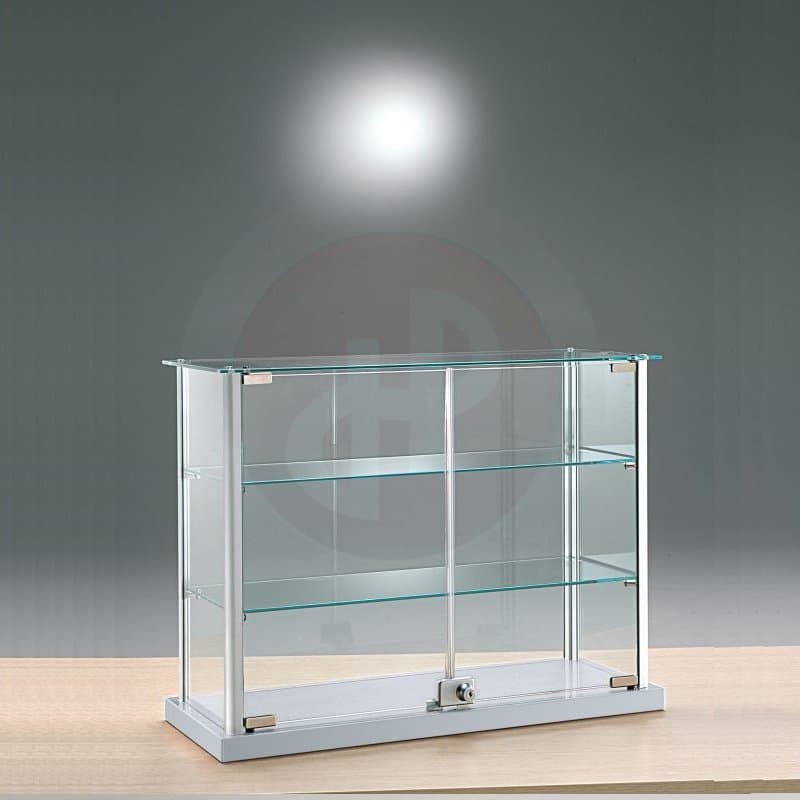 Gems counter top showcase with glass top 65cm wide — image 1
