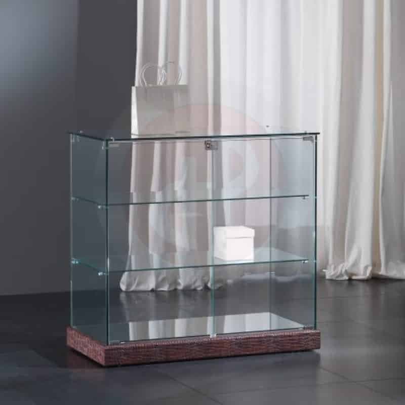 Fay all glass counter faux leather  93cm wide — image 1