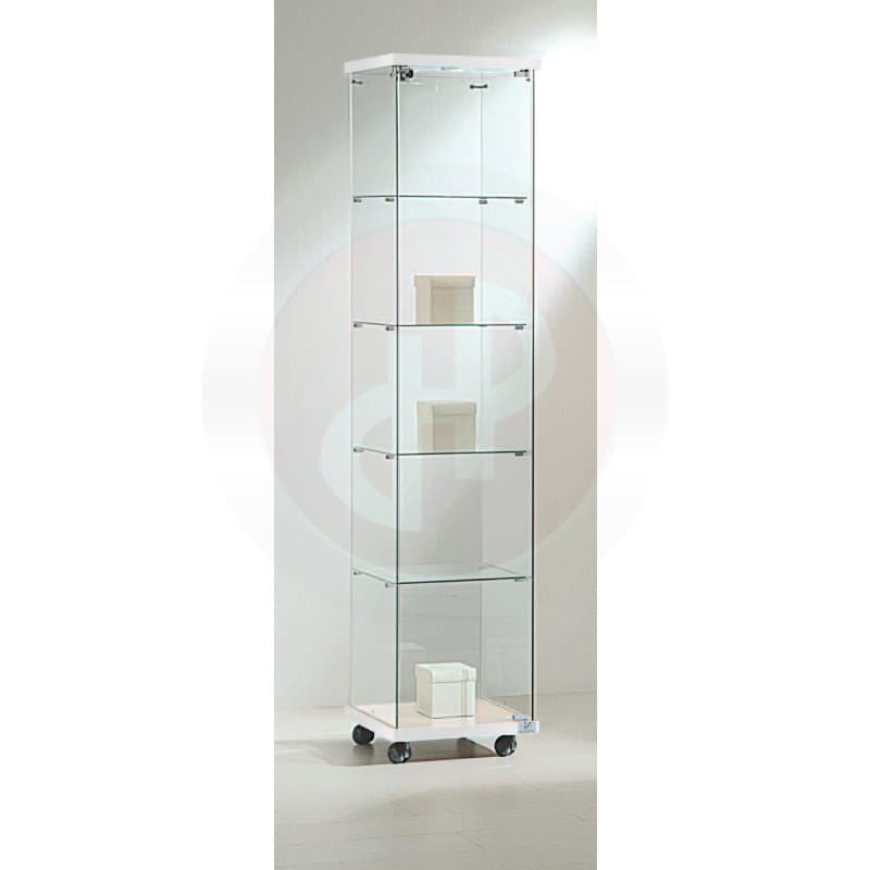 Vfm eco tower showcase with top light  181 x 40cm wide