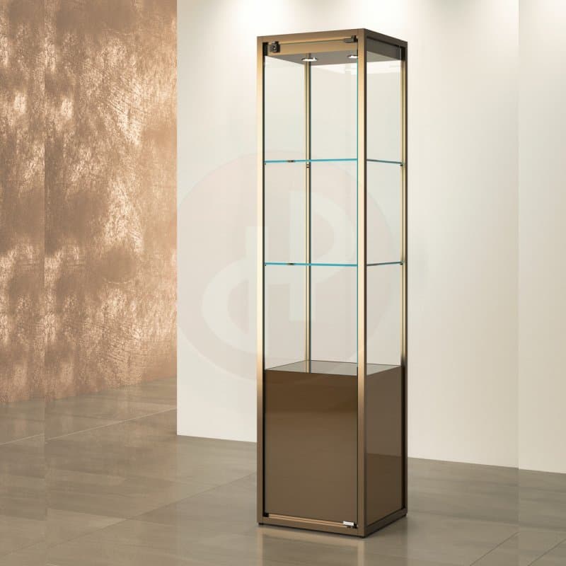 T. Square tower showcase with storage 190 x 45cm wide — image 1