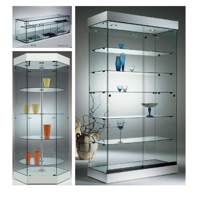 S9 base-nova tower showcase with glass top 177cm wide — image 4