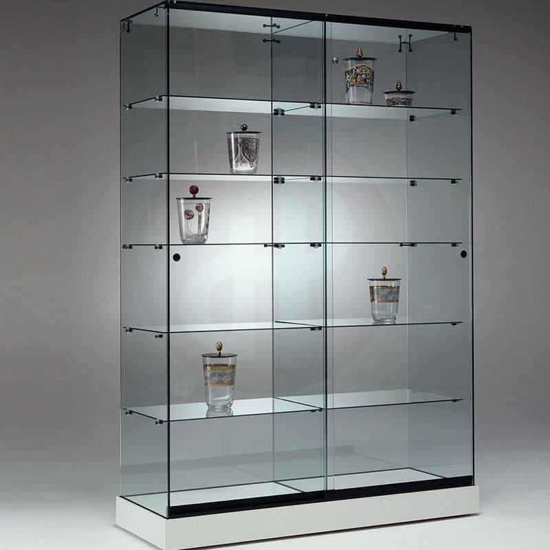 S9 base-nova tower showcase with glass top 177cm wide — image 1