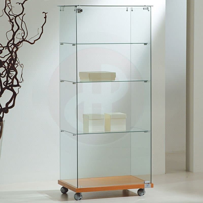 Vfm 140cm h all glass showcase 60cm wide — image 1