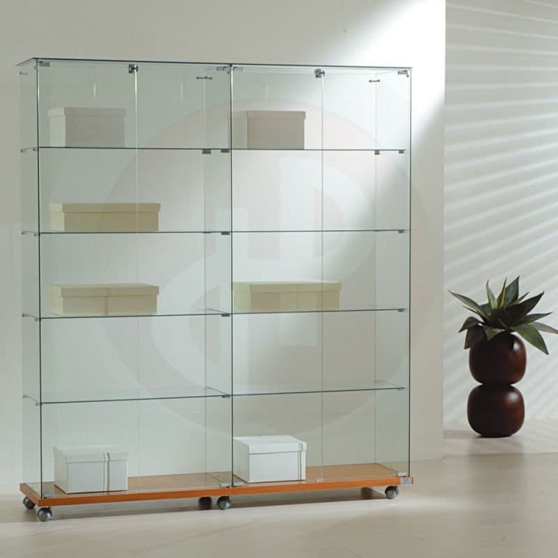 Vfm tower frameless glass showcase 157cm wide — image 1
