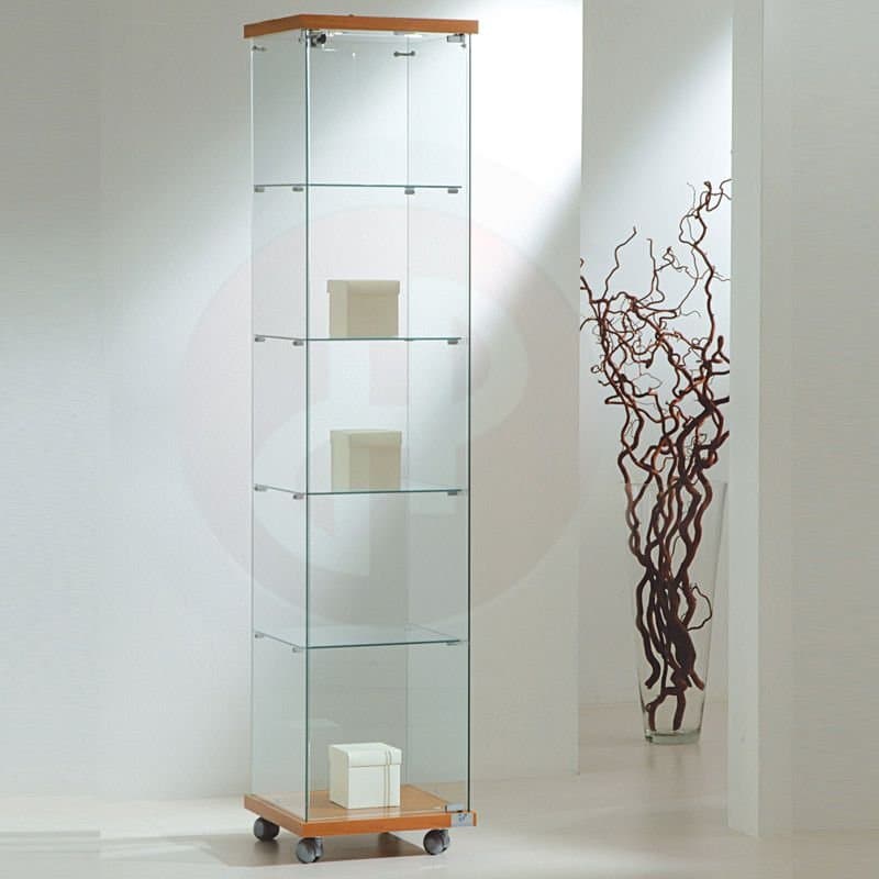 Vfm tower frameless showcase with top light 40cm wide — image 1