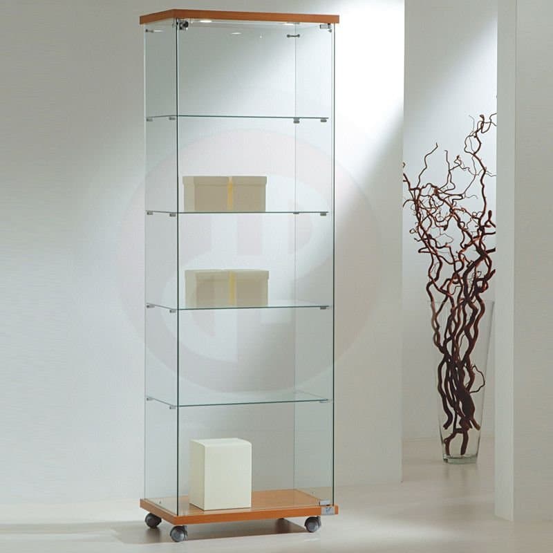Vfm tower framless showcase with top light 60cm wide — image 1
