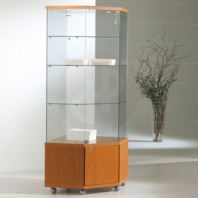 Vfm corner tower showcase with storage 68cm wide — image 1