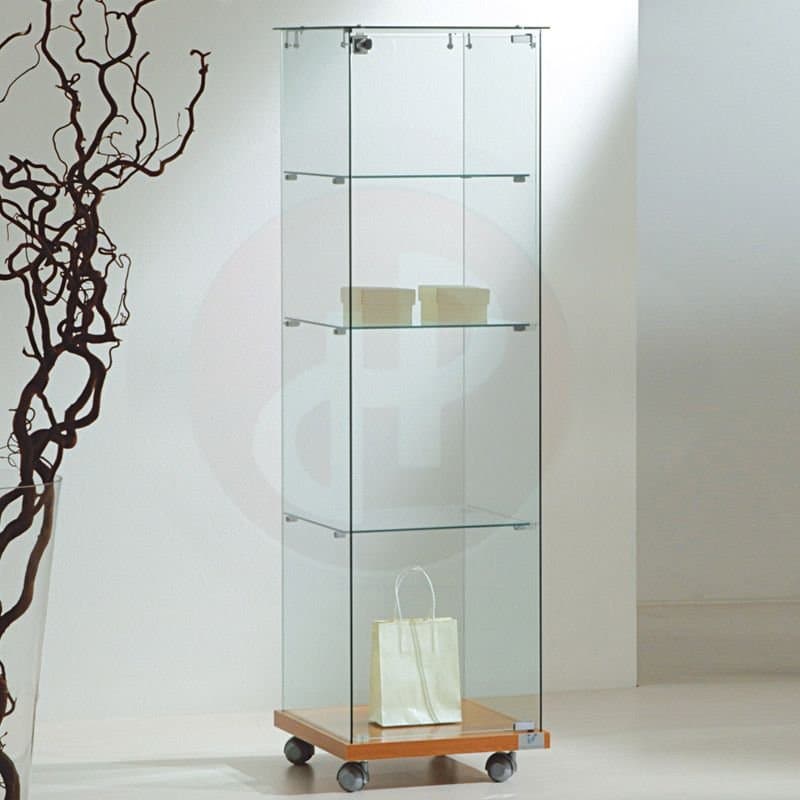 Vfm 140cm h all glass showcase 40cm wide — image 1