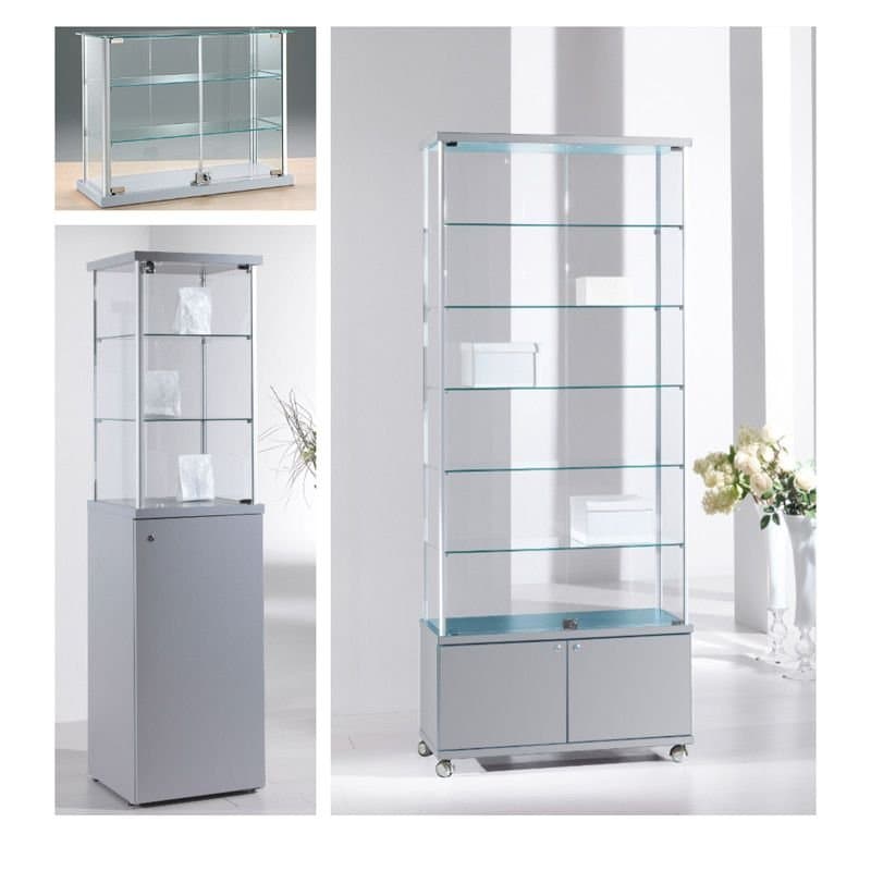 Gems tower corner showcase with storage 220 x 73cm wide — image 3