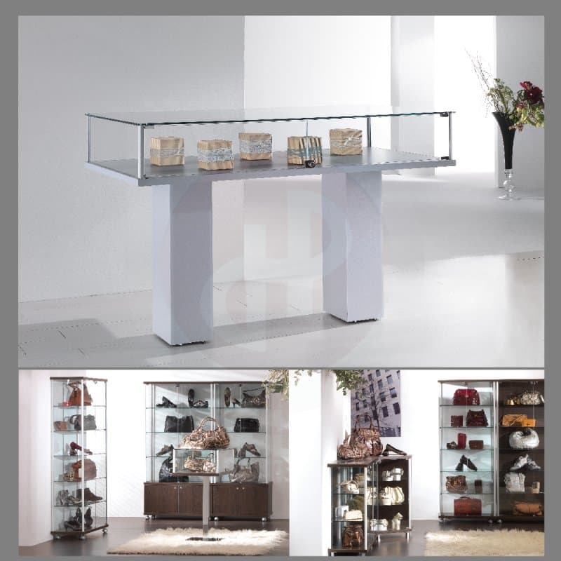 Gems retail corner display glass counter 73cm wide — image 5
