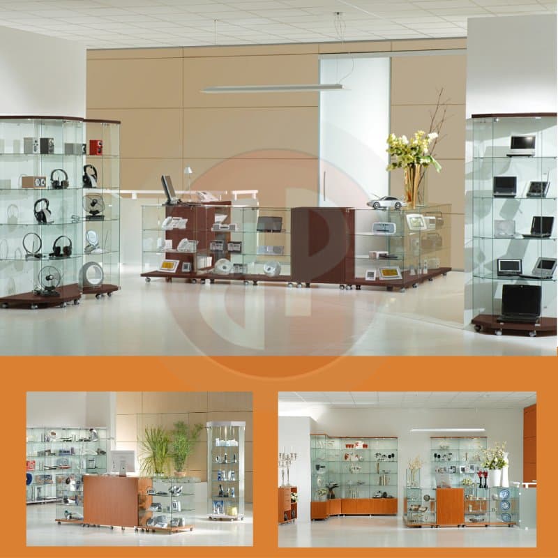 Vfm eco tower showcase with top light 181 x 80cm wide — image 3