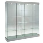 Aqua tower showcase with top lights 182cm wide