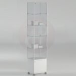 Leo tower showcase with storage 51cm wide