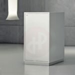 Quadram solid counter with storage 50cm wide