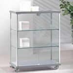 Gems retail display glass counter 73cm wide