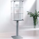 Gems pedestal display showcase 158h x 40cm wide