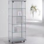 Gems showcase with solid top 141h x 53cm wide