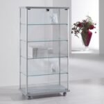 Gems showcase with solid top 141h x 73cm wide