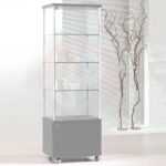 Gems tower showcase with storage  53cm wide