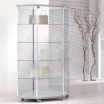 Gems corner tower showcase with adjustable shelves 73cm wide
