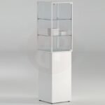Leo solid base display showcase 175h x 45cm wide