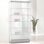 Gems tower showcase with adjustable shelves 93cm wide