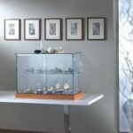 Aqua  table top showcase 71cm wide