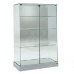 Aqua 140cm h all glass showcase 73cm wide