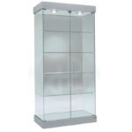 Aqua tower showcase with top lights 73cm wide