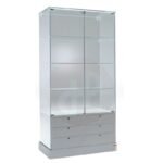 Aqua tower showcase with drawers 93cm wide