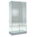 Aqua tower showcase with glass top 73cm wide