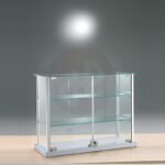 Gems counter top showcase with glass top 65cm wide