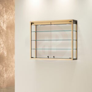 T. Square wall display cabinet80 x 95cm wide