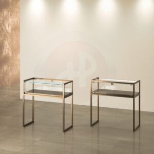 T. Square retail counter display 95 x 95cm wide